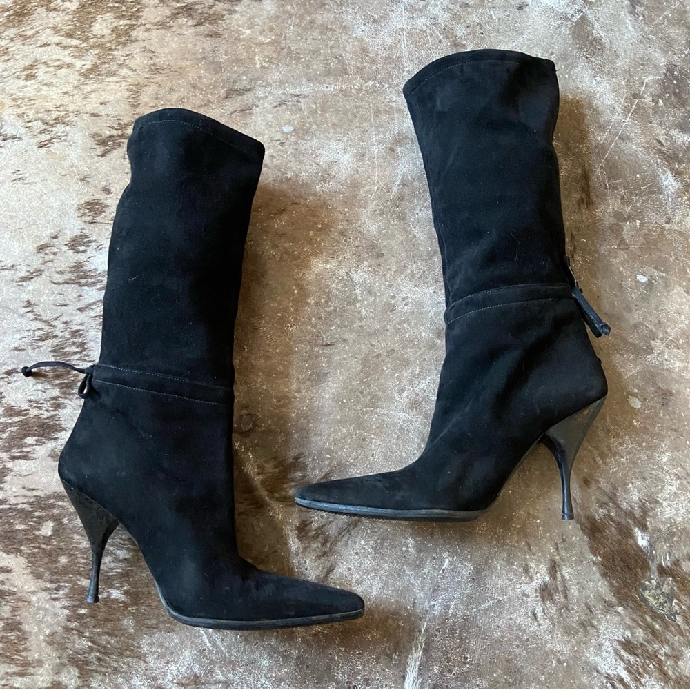 Miu Miu Black Leather Boots